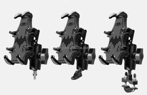 SLKE alliage d'aluminium 360 Rotation antidérapant rétractable réglable Cache moto <span class=keywords><strong>Mobile</strong></span> support pour téléphone portable - Product Image 4