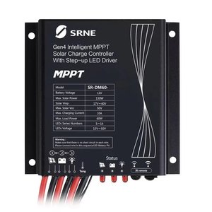 SRNE SR-DM60-W 12V 10A Bộ điều khiển sạc năng lượng mặt trời MPPT không dây hiệu suất cao 60W tải 130W cho đèn đường - Product Image 1