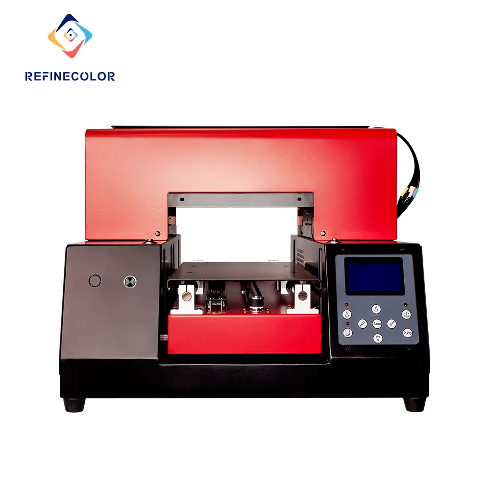 Shenzhen RFC Tinta 3D Digital UV A4 Pencetak DTG Datar untuk Pena Casing Penutup Telepon Penanda Kartu PVC Keramik