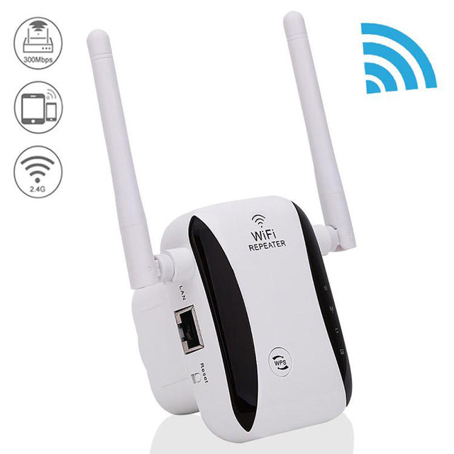 2.4G Wireless Wifi Repeater Extender Dual Antenna 300Mbps WIFI Signal Booster Network Amplifier Repetidor Wifi  Adapter