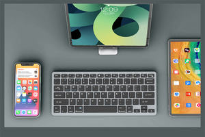 Nouveau clavier multimédia sans fil ergonomique mini en plastique USB 3.0 à 78 touches avec synchronisation multi-appareils pour ordinateur portable PC Pad Mac Tablette - Product Image 6