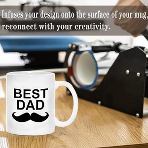 Vente en gros de tasses en céramique de porcelaine de haute qualité, résistantes à la chaleur, vierges pour la sublimation, pour café et thé, idéales pour un cadeau de Noël - Product Image 4
