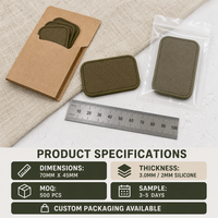 Écussons personnalisés en PVC 2D écologiques à coudre pour uniformes, vestes de travail et vêtements, prêts à repasser, fabricant OEM