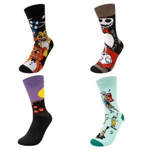 Calcetines Casuales Transpirables de Dibujos Animados para Mujer, Coloridos y Divertidos de Algodón, para Regalos Originales de Halloween - Product Image 1