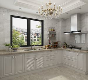 Mueble de Cocina Moderno de Madera Maciza de Roble de Lujo, para Restaurante, Isla de Bar, Tamaño Personalizado, Gran Espacio de Almacenamiento, Fácil de Limpiar - Product Image 2