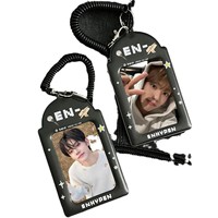 Porte-cartes PVC Kpop Série EN Design Personnalisé Style Coréen, Ensemble de cartes de visite, Rangement pour cartes de restaurant Star-chasing Aidou