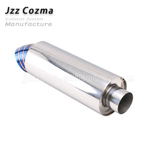 Tubo de Escape Universal Modificado, Silenciador de Acero Inoxidable, Puntas Decorativas, Diámetro de Entrada de <span class=keywords><strong>2</strong></span> a 3 Pulgadas, Salida de 4 Pulgadas, Silenciador de Carreras para Automóvil - Product Image 5