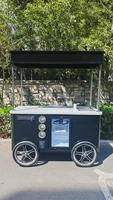 Chariot de vente ambulante de café et de crème glacée sur mesure de haute qualité