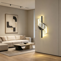 Lampe LED Murale d'Escalier Populaire avec Garantie de 5 Ans, 4W, en Métal, Dimmable, en Acrylique, pour Intérieur Domestique, Vente en Gros Transfrontalière
