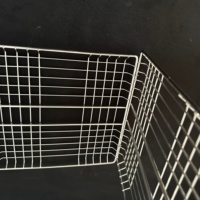 Grille de barbecue en acier inoxydable sur mesure - Grille de cuisson en métal robuste avec poignée pour rôtir la viande, panier de barbecue