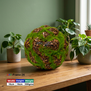 Wall-Mounted Artificial Flowers & Golden Decorative Elements <b>Frame</b> with Durable Support-16x16 cm - Product Image 3
