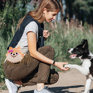 กระเป๋าใส่ขนมสุนัขแบบพกพา ลายการ์ตูน ใหม่ ขายส่ง พร้อมสายคาดและแม่เหล็ก อุปกรณ์ฝึกสัตว์เลี้ยงสำหรับฝึกให้สุนัขกินอาหาร - Product Image 4