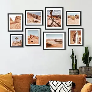 Оптовая продажа, настенные художественные картины, Marcos Para Cuadros Decorativo Filos Negros Cuadros Decoracion Pictures, пейзаж