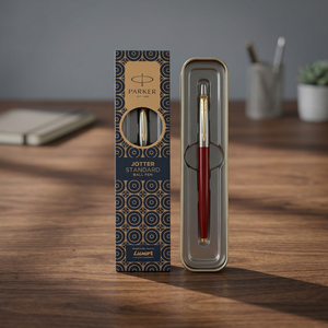 Parker Jotter Standard <b>Gold</b> Trim Steel Ball <b>Pen</b> Ink Color Blue 3 Piece Set Perfect for Corporate Use Elite <b>Pen</b> for Professionals - Product Image 3