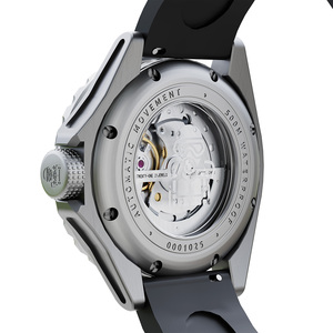 Orologio Subacqueo 1000M con Cassa in Titanio DLC, Movimento Meccanico Automatico Miyota 82S0, Cinturino FKM, Orologio Professionale da Uomo per Immersioni - Product Image 2