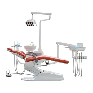 Low Price Safety 2022 New Era Tubing Disinfection Dental Chair With Dental Equipment LED Surgical Lamp Curing Light X-ray Viewer
