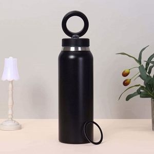 316 Stainless Steel Insulated Water Bottle Pop-Up Lid Portable Thermal Bottle <b>Large</b> Capacity Food Grade Travel Mug - Product Image 3