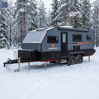 CAMPTRL Australie & Norme Européenne Caravane Tout-Terrain 4x4 pour 3-4 Personnes à Plancher Rigide, Remorque de Camping-Car Américaine à Vendre