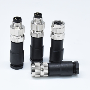 Couplage fileté OEM personnalisé femelle IP67 mâle femelle 2 3 4 5 6 8 broches capteur électrique M12 X ABCD Code 4 broches connecteur - Product Image 4