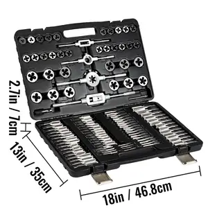 Tap & Die And Sets Tools Set Pipe Thread Germany Reverse Metric Professional 110Pcs Taps Dies Carbide Sae In Inches Kit