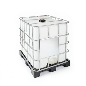 Réservoir de stockage en acier inoxydable blanc de 1000 L, carré, anti-lumière, compatible avec l'azote liquide, haut niveau de sécurité - Product Image 1