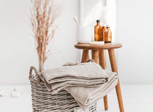 Serviette <span class=keywords><strong>de</strong></span> <span class=keywords><strong>bain</strong></span> <span class=keywords><strong>de</strong></span> luxe 100% lin Serviette <span class=keywords><strong>de</strong></span> voyage super douce et légère Couverture <span class=keywords><strong>de</strong></span> plage à séchage rapide - Product Image 6