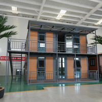 Construction rapide Maison en conteneur préfabriquée de luxe moderne et mobile de 20/40 pieds pour bureau à domicile avec meubles et salle de bain