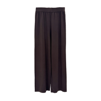 Pantalon large tricoté taille haute pour femme, décontracté, respirant, séchage rapide, anti-plis, personnalisé ODM, vente en gros