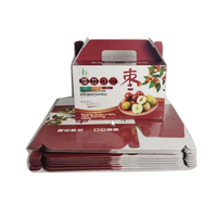 Boîte cadeau en carton ondulé en matériaux recyclés pour emballage alimentaire, personnalisable, pour oranges de Gannan, raisins, pêches, dattes rouges et jujubes