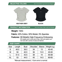 T-shirt homme personnalisé à haute fréquence, gaufré 3D, style vintage, coupe classique, en mélange de coton modal doux de qualité supérieure, avec logo 3D, OEM