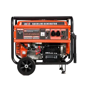 Iso9001 50hz dc gpl essence gaz générateurs d'exploitation ohv 6500w 6.5kw générateur d'essence