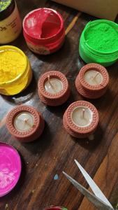 Bougie parfumée artisanale en pot de terre cuite écologique Mini Matki, faible MOQ, pour la décoration intérieure et les cadeaux festifs - Product Image 3