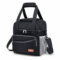 Sac isotherme de pique-nique PEVA anti-fuite en aluminium, épais, double isolation, 20L, avec fermeture éclair, pour activités extérieures