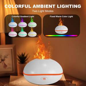 Humidificador Difusor de Vapor Frío al por Mayor, Difusor de Aroma con Lámpara de Humidificador de Fuego 3D para Yoga, Humidificador con Luz de Llama para Oficina - Product Image 2