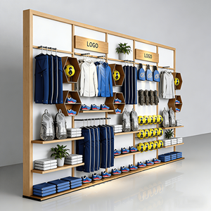 Exhibidor <span class=keywords><strong>Metálico</strong></span> Resistente de Una Cara <span class=keywords><strong>para</strong></span> <span class=keywords><strong>Ropa</strong></span> y Calzado Deportivo <span class=keywords><strong>para</strong></span> Tiendas Minoristas - Product Image 2