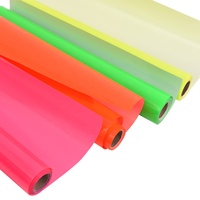 Vinilo Termotransferible Fluorescente de PVC para Plotter de Corte, Vinilo Flex HTV Fácil de Despegar, Vinilo Termoadhesivo para Diseño Textil y de Ropa