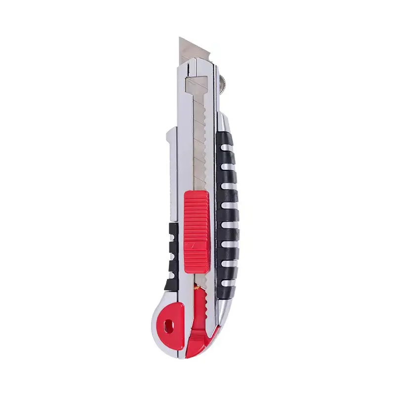 Factory high quality aluminum box cutter with 5 blades
