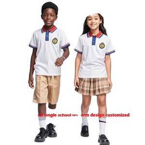 Polo Personalizzabile per Bambini per Scuole Primarie e Secondarie, Uniformi Scolastiche in Stile Estero Prodotte a Guangdong - Product Image 2