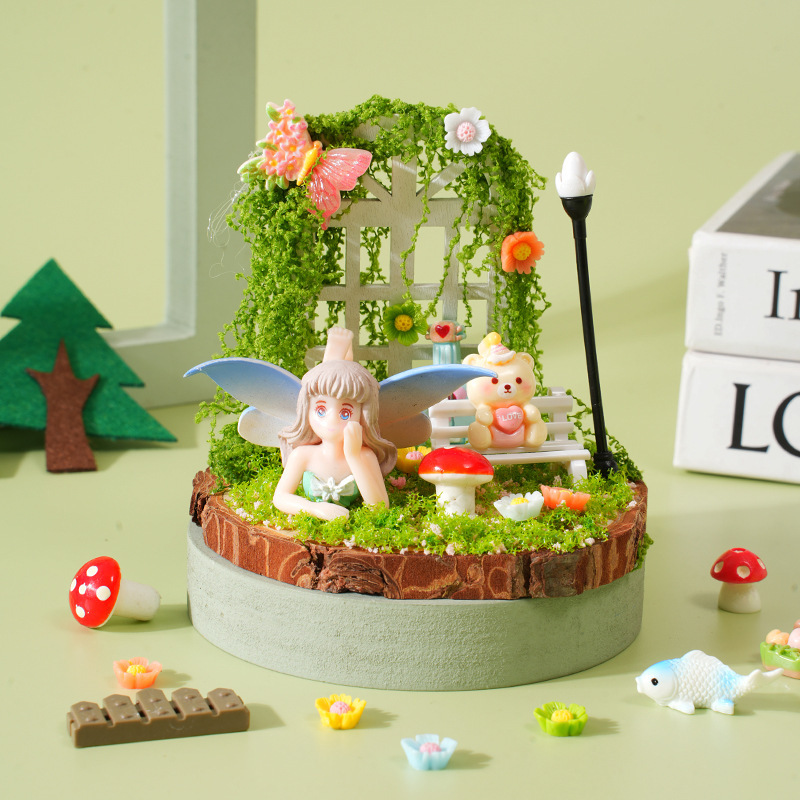 Kit de materiales para micro-paisajes: elfos del bosque