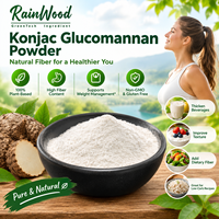 Poudre de Konjac Rainwood, Glucomannane, Fibre Végétale Naturelle, Matière Première en Vrac pour Applications Alimentaires, Boissons et Pâtisseries
