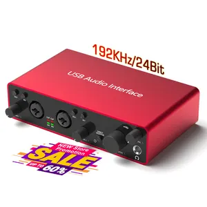 192KHz professionale XLR microfono de Audio Mixer Studio registrazione scheda Audio USB interfaccia Audio assolo