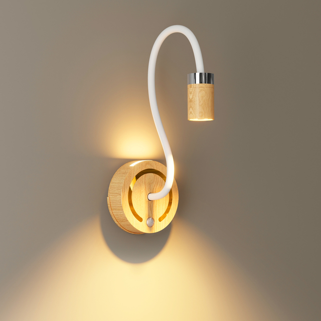 Motion Sensor Wireless Magnetic DIY AdjustableWall Lamp USB Rechargeable Touch Night Light Bedroom Bedside LED Lights for Home