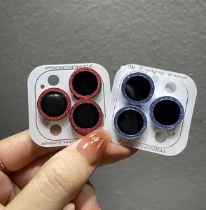 Venta al por mayor Paquete al por menor Bling 3D clear Diamond Lente <span class=keywords><strong>de</strong></span> <span class=keywords><strong>cobertura</strong></span> completa Protector <span class=keywords><strong>de</strong></span> lente <span class=keywords><strong>de</strong></span> cámara <span class=keywords><strong>de</strong></span> aluminio para iPhone 15 14 Pro Max 16 - Product Image 5