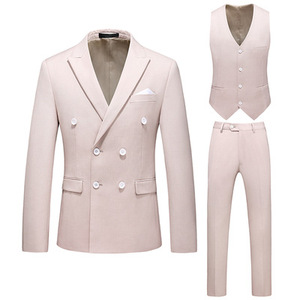 Traje de <span class=keywords><strong>Hombre</strong></span> Elegante de <span class=keywords><strong>3</strong></span> <span class=keywords><strong>Piezas</strong></span> (o 2 <span class=keywords><strong>Piezas</strong></span>) con Solapa Puntiaguda para Boda, Fiesta o Evento Formal - ¡Gran Oferta! - Product Image 4