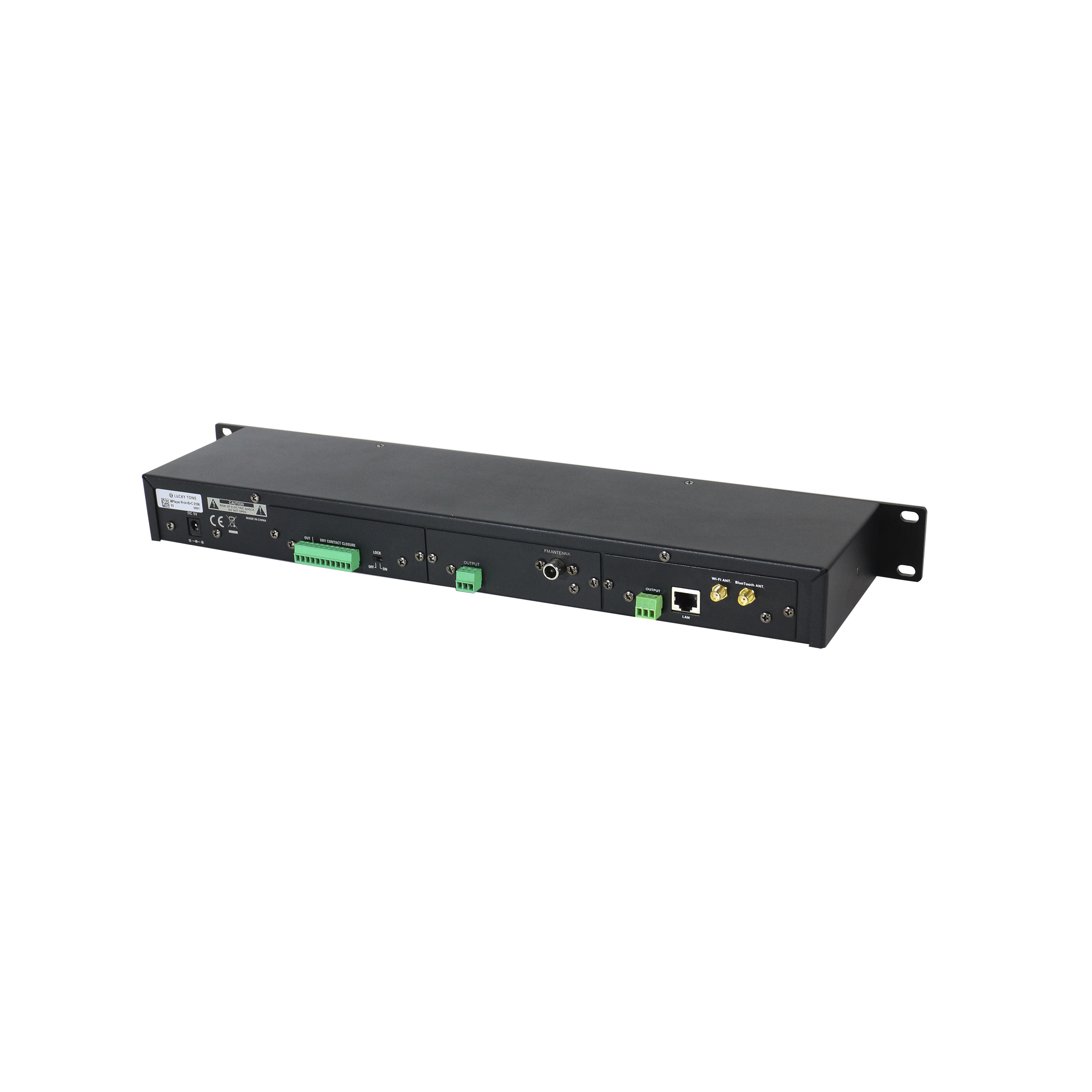 公共放送用デスクトップラックマウント1U 19インチオーディオメディア