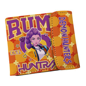 नई शैली मिश्रण कस्टम एनीमे पु चमड़े के बटन छोटे pu वॉलेट कार्टून वॉलेट पर्स महिला पुरुषों का सिक्का बैग - Product Image 6