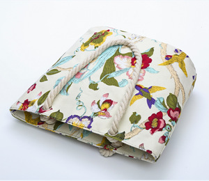 Sac de plage Besto en toile de coton réutilisable et écologique, durable, avec fermeture éclair, poignée en corde, extra large, personnalisable, pour voyage ou mariée - Product Image 3