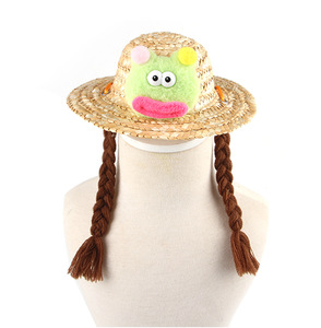 Accesorio para mascotas, divertido sombrero de paja, perros pequeños y medianos, bonitos sombreros para perros, Mini sombrero de paja para mascotas y gatos - Product Image 2