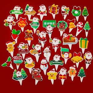 Kit Decorazioni <span class=keywords><strong>Torta</strong></span> Natale 2025 - Topper per <span class=keywords><strong>Torta</strong></span> e Insegna da Tavolo per Dessert per Feste di Natale - Product Image 4