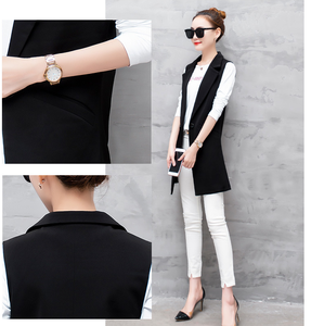 <span class=keywords><strong>Gilet</strong></span> de costume S-4XL camisole <span class=keywords><strong>mi</strong></span>-longue sans manches rouge noir <span class=keywords><strong>gilet</strong></span> à double bouton - Product Image 5